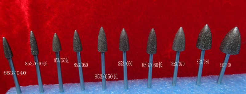 金剛石磨頭鉆石磨棒3mm柄30支套裝玉石雕刻廠家批發(fā)